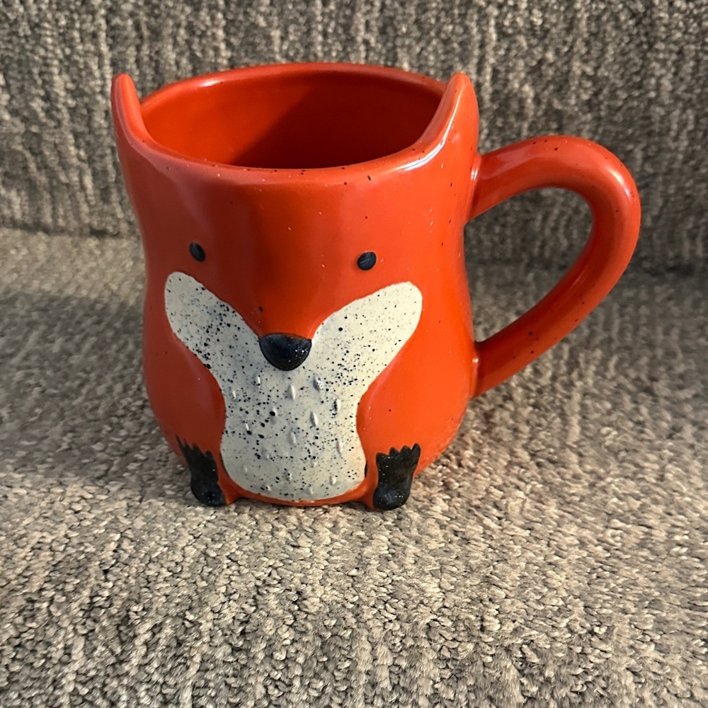 Indigo Orange Fox Mug